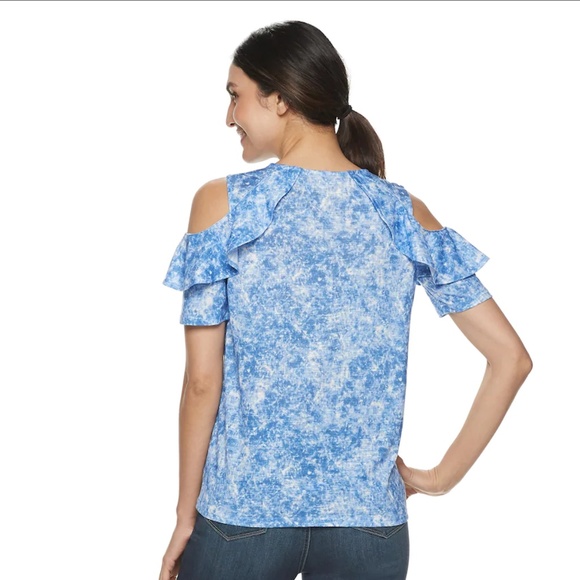 JUICY COUTURE Top Lemons Cold-Shoulder Lavender Size S XL - Picture 3 of 11